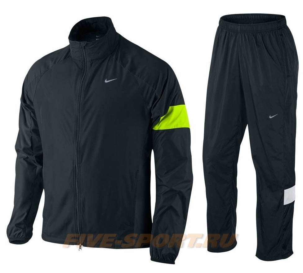 Спортивный костюм для бега мужской Nike Wind Fly white/yellow