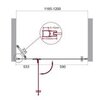 BelBagno Kraft KRAFT-B-12-60/20-C-CR-R Дверь в проём с одной распашной секцией, цвет: хром