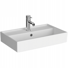 VitrA ArchiPlan 7401B003-0001 Прямоугольная раковина-чаша c отверстием под смеситель, 60 см, цвет белый фото