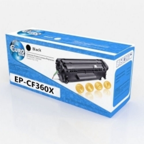 Картридж лазерный цветной EuroPrint 508X CF360X черный (black), до 12500 стр - купить в компании MAKtorg