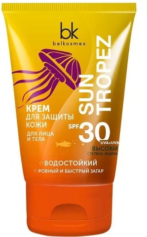 Sun tropez Крем для защиты кожи для лица и тела  SPF 30 120 г. BelKosmex