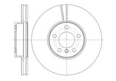 Диск тормозной вентилируемый G-brake  GR-21047