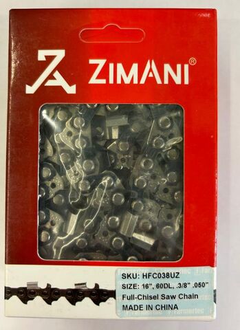 Цепь ZimAni 16''; 3/8 ; 1.6; 60 зв.