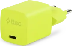 Зарядное устройство TTEC SmartCharger GAN 20W PD USB-C Travel Fast Chargerс каб USB-C 1,2м, неоновый желтый