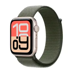 Умные часы Apple Watch SE 3 (2025) GPS, 44mm, Starlight Aluminium Case with Forest Sport Loop