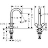 Hansgrohe Logis M31 71280000 Смеситель для кухни двухвентильный