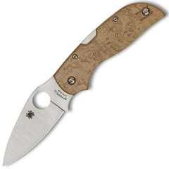 Фото Нож складной Chaparral Spyderco, сталь CTS-XHP, рукоять Maple Wood