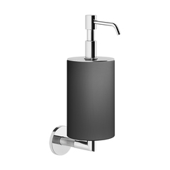 Gessi Anello 63714#031 Дозатор для жидкого мыла настенный черный, цвет: хром фото