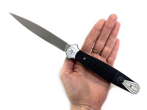 Складной нож ВДВ, сталь D2, G10, сталь