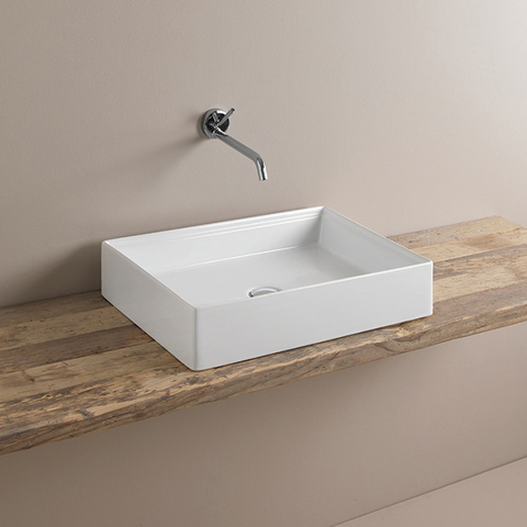 ArtCeram Scalino SCL002 01 00 Раковина накладная, 55x38, цвет: белый