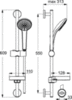 Ideal Standard Idealrain Soft B9415AA Душевой гарнитур 60,9 см 3 режима