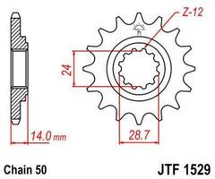 Звезда ведущая JTF1529 17RB