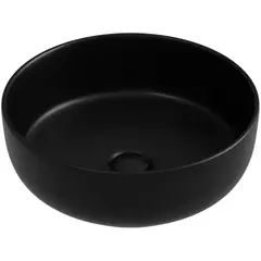 Ceramica Nova Taycan CN12003MB Раковина накладная круглая, 37.5x37.5, цвет: черный матовый фото