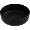 Ceramica Nova Taycan CN12003MB Раковина накладная круглая, 37.5x37.5, цвет: черный матовый