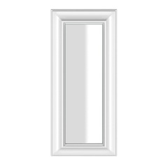 Gessi Eleganza 46593#520 Зеркало настенное 42х90см в белой раме фото