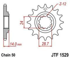 Звезда ведущая JTF1529 17RB
