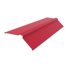 Конек кровельный, красное вино (RAL 3005), 2 м