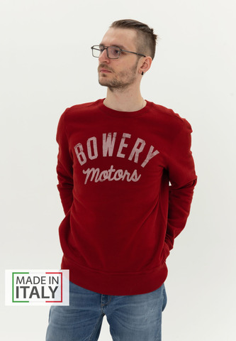 Свитшот Bowery NYC "Bowery Motors" Fleece Carmine