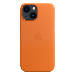 Кожаный чехол с поддержкой MagSafe Apple Leather Case для iPhone 13 mini, Golden Brown (Золотистая охра)