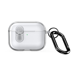 Прозрачный чехол для наушников AirPods Pro 3, серия PECL Series от Dux Ducis , в комплекте с карабином