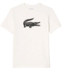 Теннисная футболка Lacoste SPORT 3D Print Crocodile Breathable Jersey - white