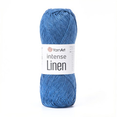 Пряжа YarnArt Intense Linen, Темно-голубой
