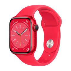 Умные часы Apple Watch Series 8 GPS, 41mm, Aluminium Case with Sport Band M/L, Red (Красный)