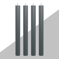 Набор из 4 декоративных свечей 2,3х26см SCANDYLAB Empire Grey SL-EXL03