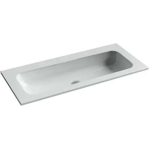 Ceramica Nova Grace CN7013WX Раковина накладная без отверстия под смеситель, 101x45.7, цвет: белый