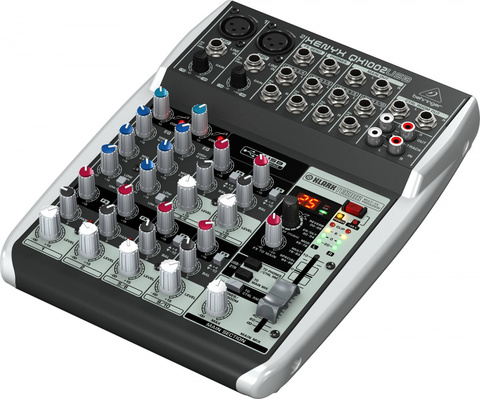 BEHRINGER QX1002USB микшер, 2 моновходов, 4 стерео, 1 AUX-шина