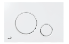 Alcaplast M770 Кнопка управления для скрытых систем инсталляции, белый/хром-глянец фото