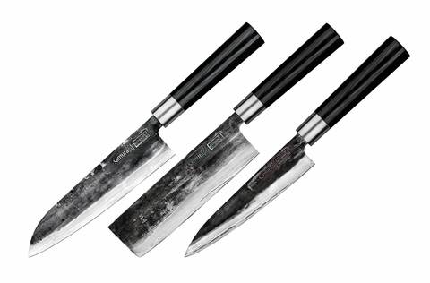 Комплект из 3 кухонных ножей Samura SUPER 5 (упакованы отдельно)