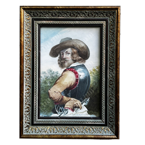 Портрет кавалера в костюме XVII в. Бумага, акварель. XX в.