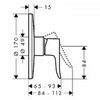 Hansgrohe Metris 31652000 Смеситель встраиваемый на 1 потребителя