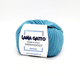 Пряжа Lana Gatto Merinocot 14607 бирюза
