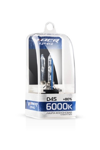 Ксеноновая лампа D4S VIPER (+80%), 6000К Ксеноновая лампа D4S VIPER (+80%), 6000К