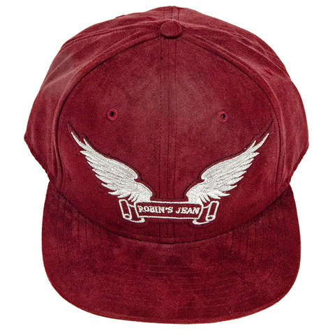 Robin's Jean | Бейсболка мужская BURGUNDY SUEDE CAP CAP1016 перед