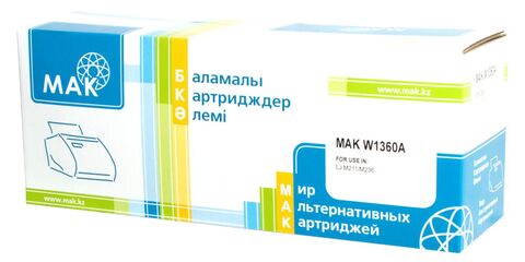 Картридж лазерный MAK© 136A W1360A С ЧИПОМ, черный, до 1150 стр - купить в компании MAKtorg