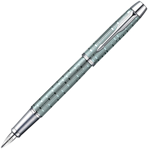 Ручка перьевая Parker IM Premium Vacumatic, F224, Emerald Pearl CT (1906731)