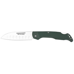 Фото Складной нож Ontario Camp Plus Santoku, сталь AUS-8, рукоять GFN зеленый