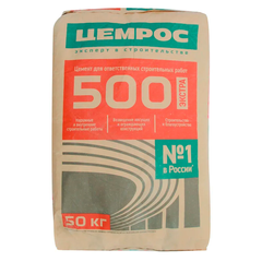 Цемент 500 (25 кг) ЦЕМ I 42,5 Н Катав-Ивановск