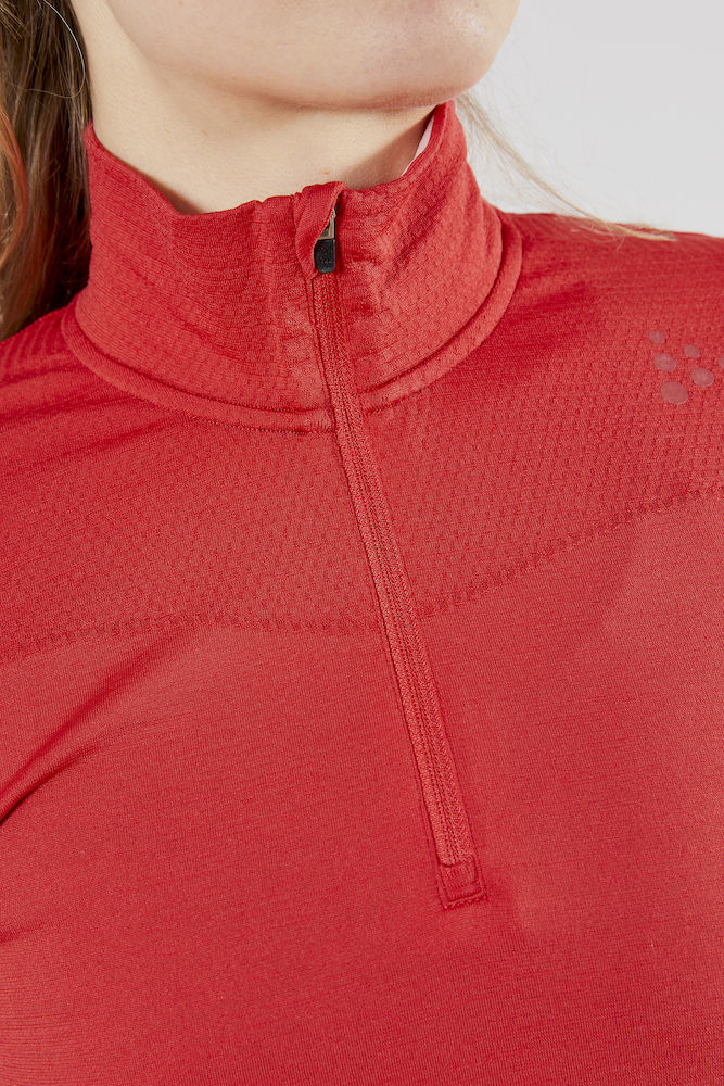 Craft Active Fuseknit Comfort терморубашка на молнии женская red - 4