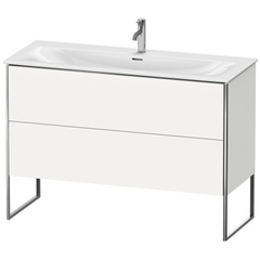 Duravit XSquare XS452602222 Тумба напольная под раковину # 234412, 2 ящика, встроенные ножки с регулировкой по высоте, 592x1210x478мм, цвет White High Gloss фото