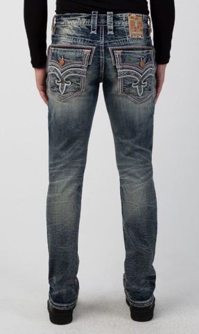 Rock Revival | Джинсы мужские CYPRESS A204 ALT STRAIGHT RP3529A204 сзади