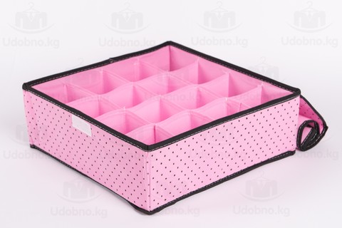 Набор из 3 органайзеров для нижнего белья с крышками 30*30*11 см