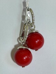 Омега (серьги из серебра)