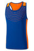 Майка для бега мужская Mizuno Cooltouch Venture Singlet синяя-оранжевая - 1