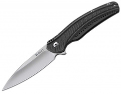 Фото Складной нож CRKT Ripple Grey, сталь Acuto 440, рукоять нержавеющая сталь 420J2