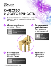 Смеситель Lemark Онегин Onegin LMF-8558B-BRG с гигиеническим душем, встраиваемый