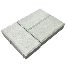 Брусчатка Кирпичик 4 (белая), вибропрессование